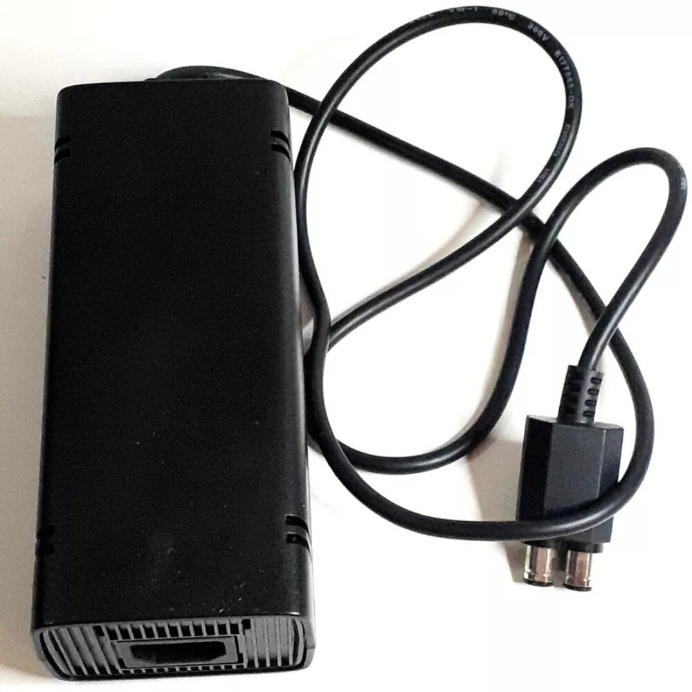 XBOX 360 S POWER SUPPLY BRICK (NO CORD) - RED LED LIGHT - WORKING OR FOR PARTS